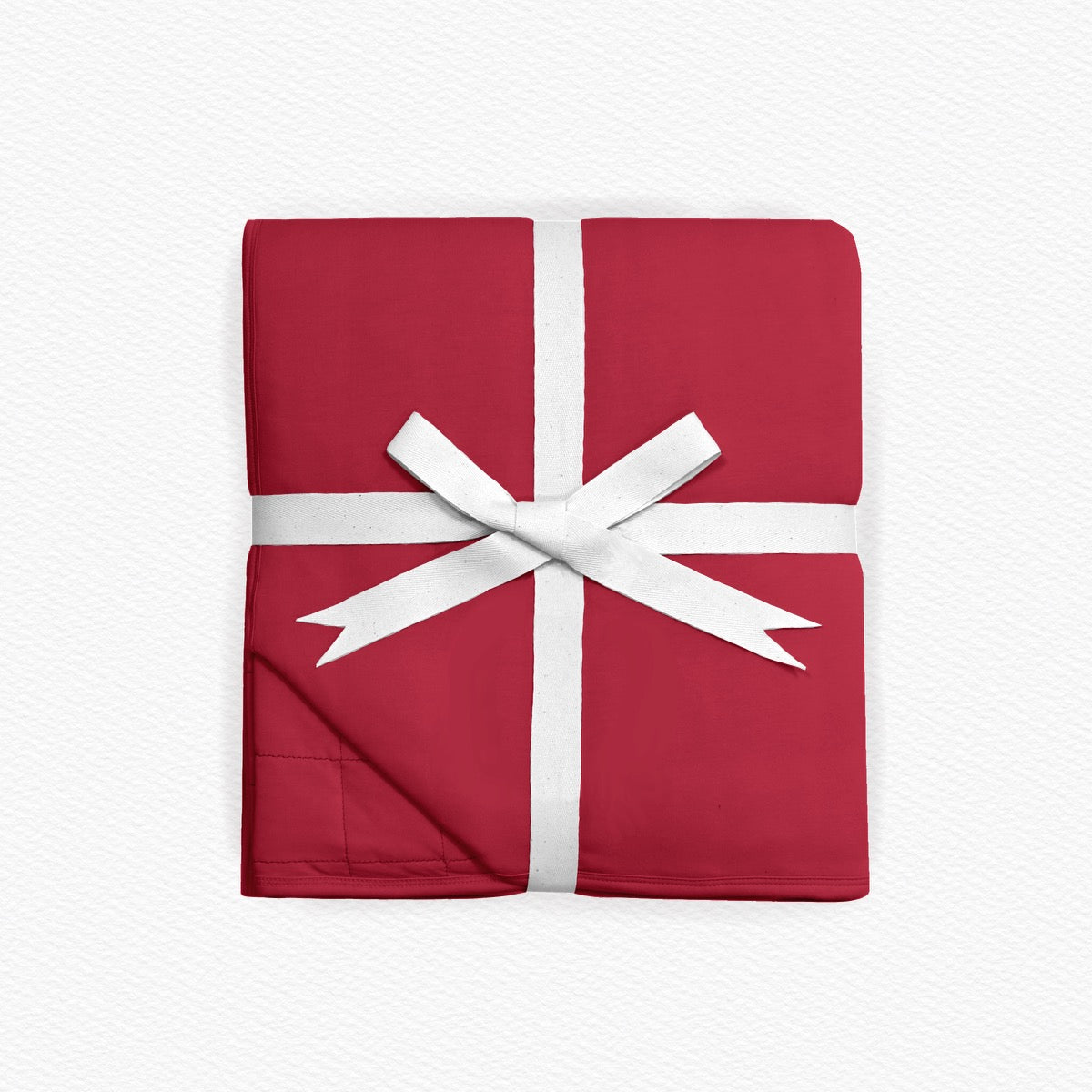 Red bamboo quilted blanket PREORDER