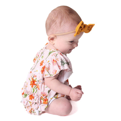Flowers in bloom Bubble romper Bamboo viscose