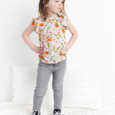Flowers in bloom Flutter Tee Bamboo Viscose