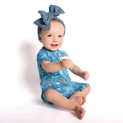 Sea pals shorties rompers bamboo viscose