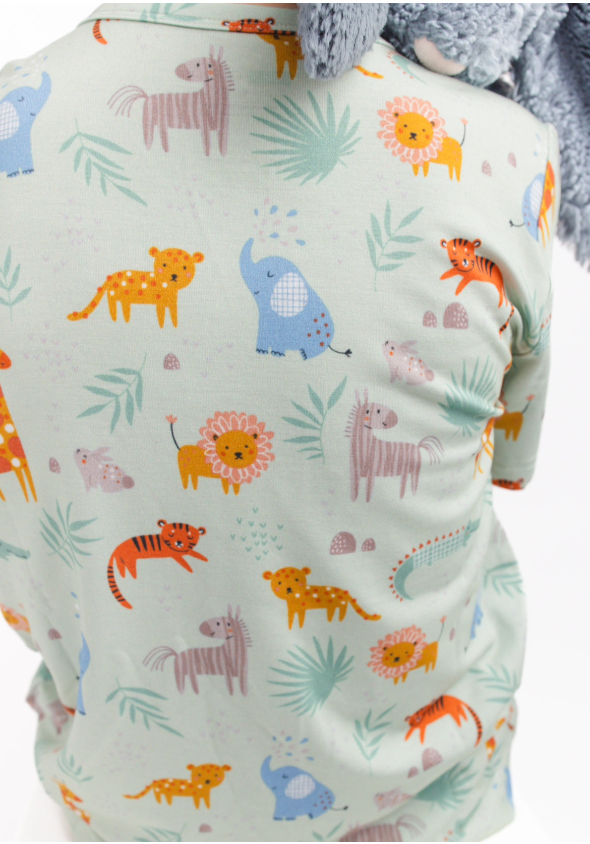 Jungle buddies pocket tee bamboo viscose