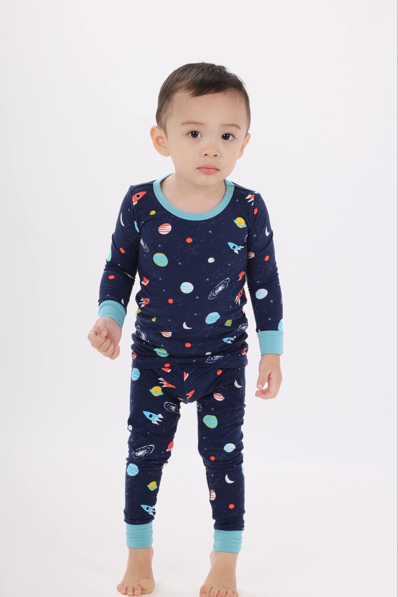 Space pajamas sets bamboo viscose