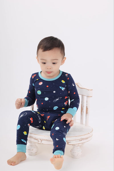 Space pajamas sets bamboo viscose